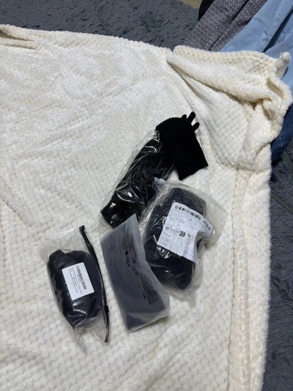 Womens Black Thigh High Knee High Socks Lot Medium US 8-10 Assorted Hosiery